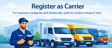 Registrarse como Transportista